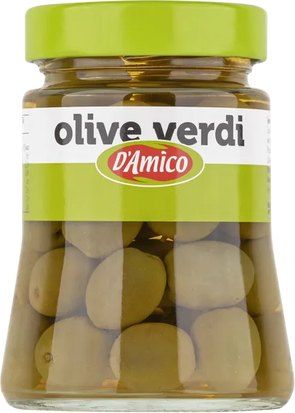 Изображение Оливки с косточкой Д Амико из Солерно зеленые Д энд Д Италия с/б, 300 г