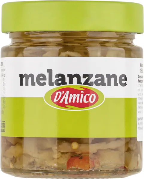 Изображение Баклажаны маринованные Д Амико из Солерно резаные Д энд Д Италия с/б, 195 г