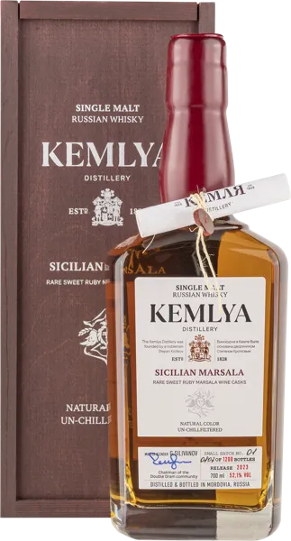 Изображение Виски односолодовый 3 года Кемля Сицилиан Марсала Саранский ЛВЗ п/у, 0,7 л