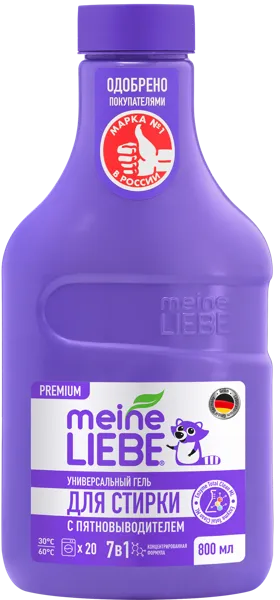 Изображение Средство для стирки жидкое Майн либе БИО универсальное с пятновыв Вириди Групп ООО п/у, 800 мл