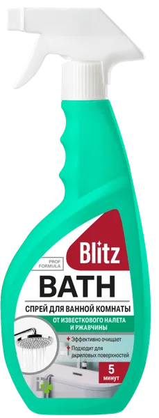 Изображение Средство для ванны спрей Блиц от налёта и ржавчины Домбытхим п/у, 500 мл
