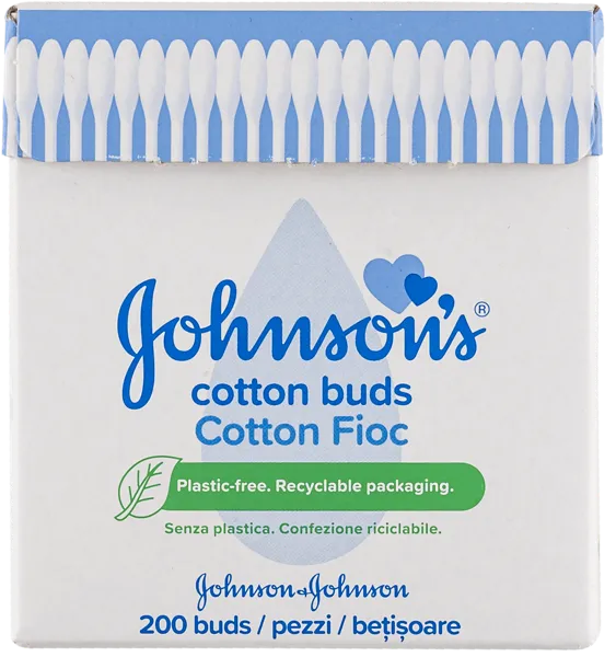 Изображение Ватные палочки детские Джонсон беби Джонсон и Дж п/у, 200 шт