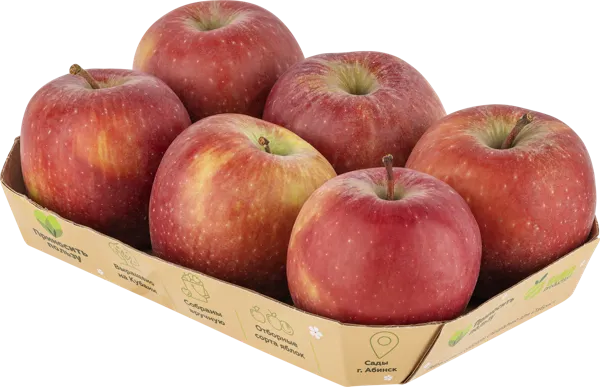 Изображение Фрукт калибр 70+ Табрис Яблоко Ред Делишес Алма Продакшн к/у, 6 шт