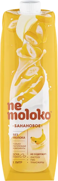 Изображение Напиток соевый Немолоко банановый Сады Придонья т/п, 1 л