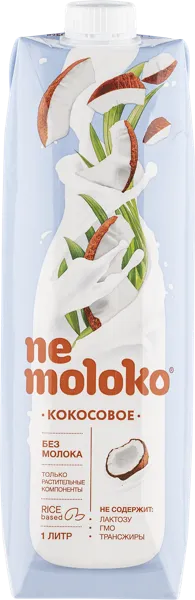 Изображение Напиток рисовый Немолоко кокосовый Сады Придонья т/п, 1 л
