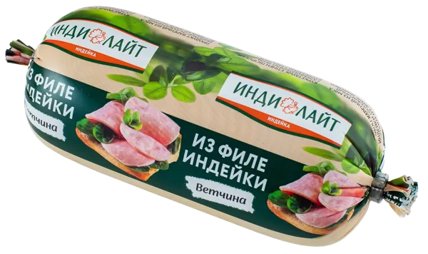Изображение Ветчина Индилайт из филе индейки ПензаМолИнвест полиамид, 400 г