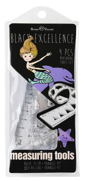 Изображение Набор гибкий Бруно Висконти русалка 4 линейки Джи Си Эф Индастри м/у, 1 упак