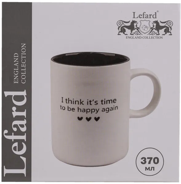 Изображение Кружка 370мл белая Лефард би хэппи эгейн Лефард , 1 шт