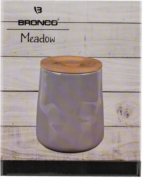 Изображение Банка 1,4л для сыпучих Бронко мидоу серая Бронко , 1 шт