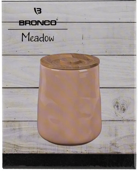 Изображение Банка 1,4л для сыпучих Бронко мидоу пудровая Бронко , 1 шт