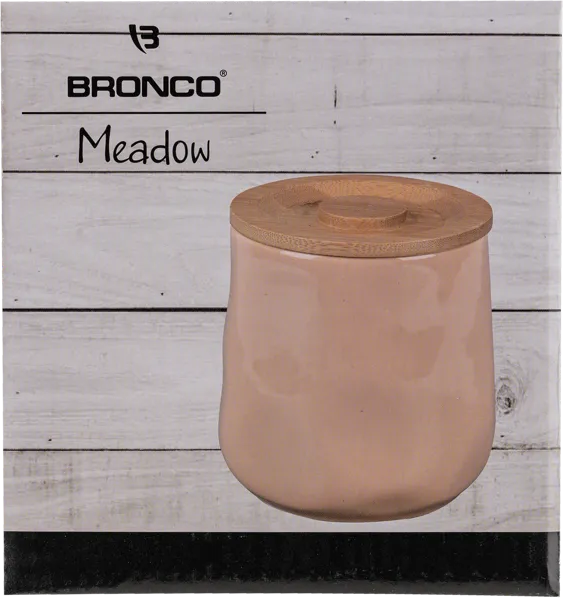 Изображение Банка 1л для сыпучих Бронко мидоу пудровая Бронко , 1 шт