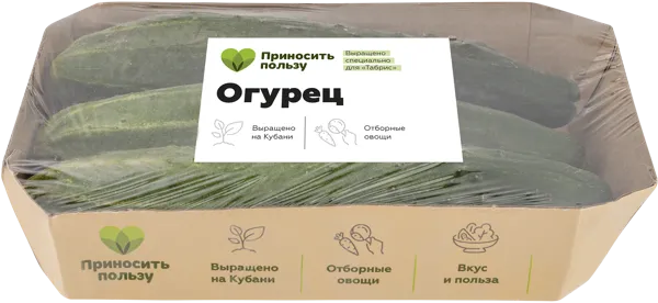 Изображение Овощ Эстафета Табрис огурец Кубанские поля подложка, 3 шт