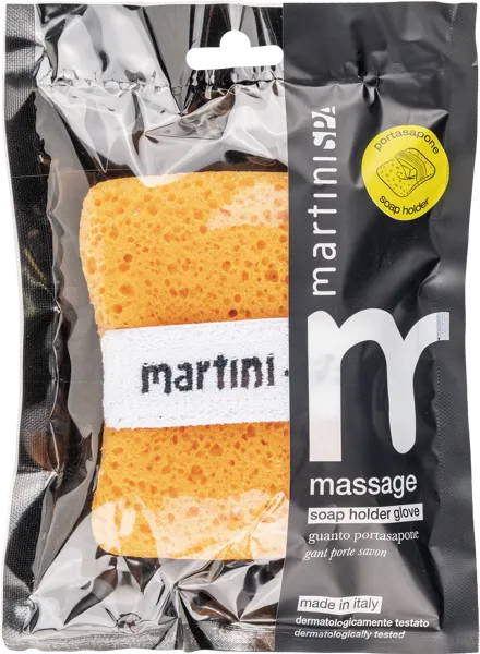 Изображение Мочалка для тела Мартини колор с кармашком для мыла Мартини спа м/у, 1 шт