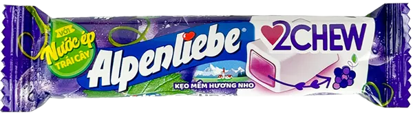 Изображение Конфеты жевательные Альпенлибе виноград Перефетти Ван Мелле м/у, 24,5 г