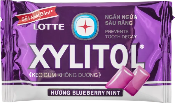 Изображение Жевательная резинка Ксилитол мята черника Лотте м/у, 11,6 г