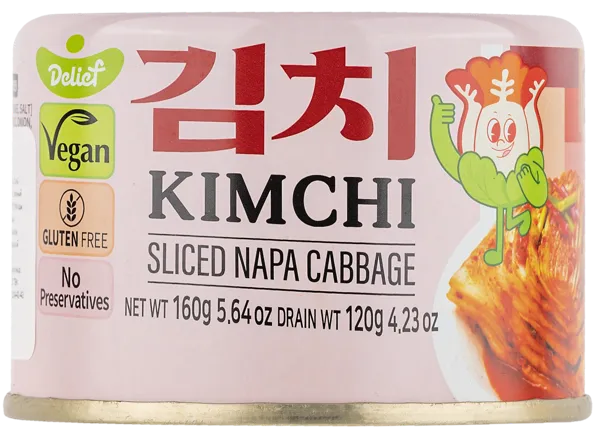 Изображение Капуста кимчи Делиф резаная Вусин Трейдинг ж/б, 160 г