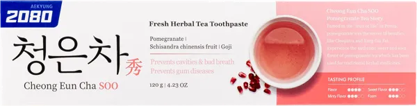 Изображение Зубная паста укрепляющая Дентал клиник 2080 восточный красный чай Экён к/у, 120 мл