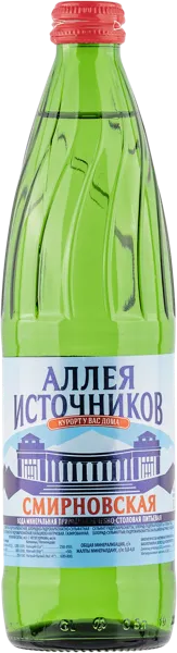 Изображение Мин вода газ рН 6,7 Аллея источников Смирновская лечебно-столовая Аква-Вайт п/б, 0,5 л