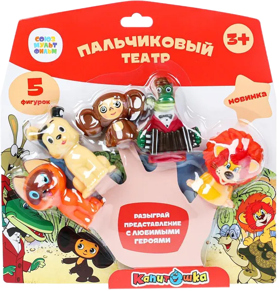 Изображение Игрушка для ванны Капитошка пальчик театр животные Шанту Сити к/у, 1 шт