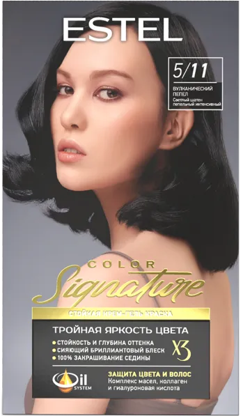 Изображение Краска для волос Эстель колор сигниче вулканический пепел №5/11 Юникосметик к/у, 1 шт