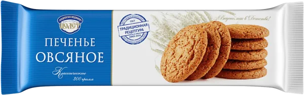 Изображение Печенье овсяное Полет классическое Полет м/у, 300 г