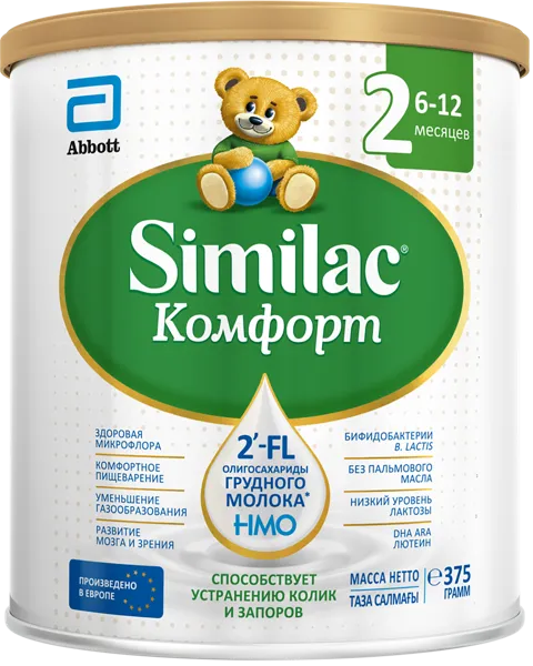 Изображение Смесь с 6 мес Симилак Комфорт 2 Эббот Иреланд ж/б, 375 г