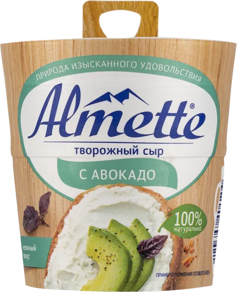 Изображение Сыр творожный Альметте авокадо Хохланд Руссланд кор, 150 г
