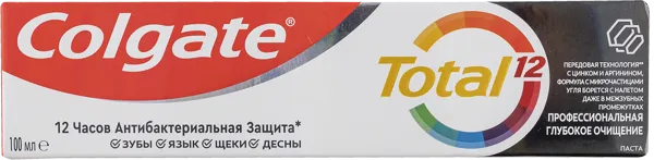 Изображение Зубная паста от кариеса Колгейт тотал 12 глубокое очищение Колгейт Палмолив к/у, 100 мл
