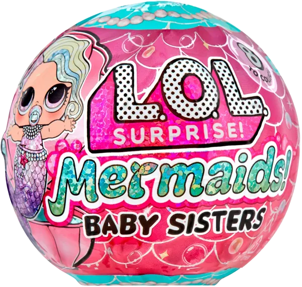 Изображение Игрушка сюрприз Лол кукла сестричка русалочка МГА п/у, 1 шт