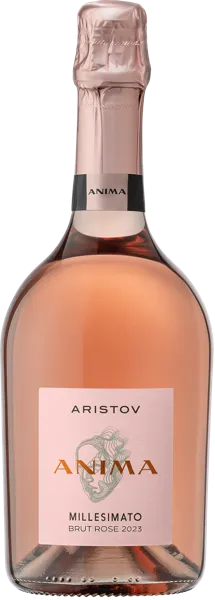 Изображение Вино игристое розовое брют Аристов ЗГУ Анима Кубань Вино с/б, 0,75 л