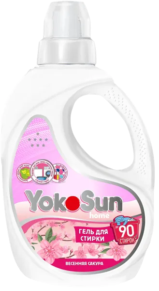 Изображение Средство для стирки жидкое Йокосан весенняя сакура универсал Азия Лайф п/у, 2,1 л