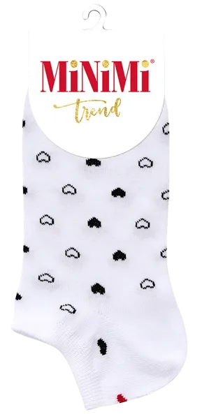 Изображение Носки женские размер 39-41 Миними тренд 4206 сердечки бьянк Миними к/у, 1 пара