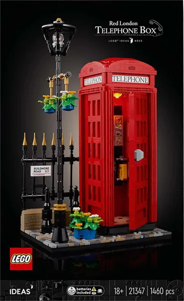 Изображение Конструктор с 18 лет 21347 Лего идеи лондон телефонная будка Лего к/у, 1 шт