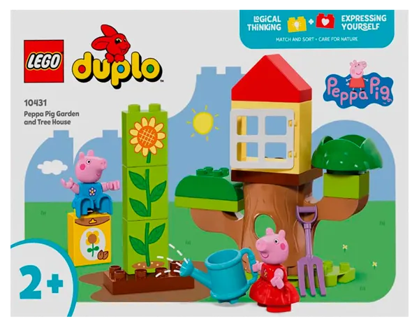 Изображение Конструктор с 2 лет 10431 Лего дупло свинка пеппа сад и домик Лего к/у, 1 шт