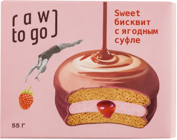 Изображение Бисквит Рав ту гоу ягодное суфле Ду ит кор, 55 г