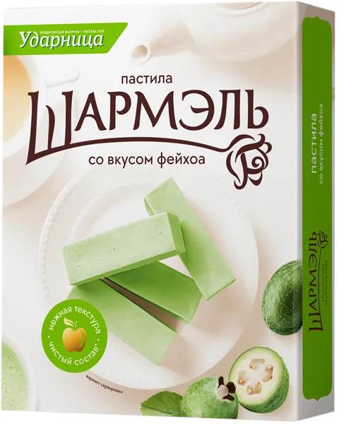Изображение Пастила заварная Шармэль со вкусом фейхоа Ударница кор, 221 г