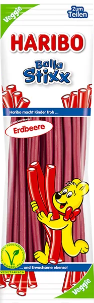 Изображение Мармелад жевательный Харибо Балла Стикс клубника Харибо м/у, 200 г