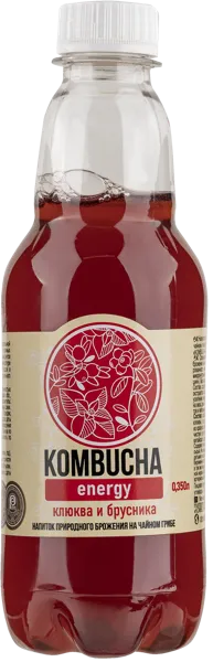Изображение Напиток газ Абсолют Нэйчер Комбуча Клюква Брусника Живые соки п/б, 0,35 л