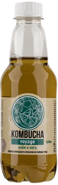 Изображение Напиток газ Абсолют Нэйчер Комбуча лайм мята Живые соки п/б, 0,35 л