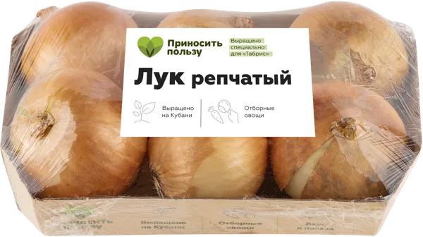 Изображение Корнеплод Табрис лук репчатый Кубанские поля подложка, 6 шт