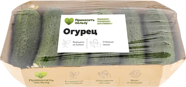 Изображение Овощ короткоплодный Табрис огурец Кубанские поля подложка, 6 шт