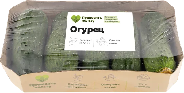 Изображение Овощ короткоплодный Табрис огурец Кубанские поля подложка, 5 шт