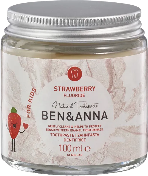 Изображение Зубная паста детская Бен энд анна клубника Джиэм Нейче к/у, 100 мл