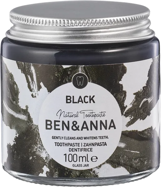 Изображение Зубная паста отбеливающая Бен энд анна блэк с углем Джиэм Нейче к/у, 100 мл