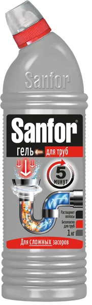 Изображение Средство от засоров Санфор 5 минут Ступинский Химический Завод п/у, 750 мл