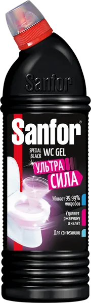 Изображение Средство для унитаза Санфор ультра сила черный Ступинский Химический Завод п/у, 750 мл