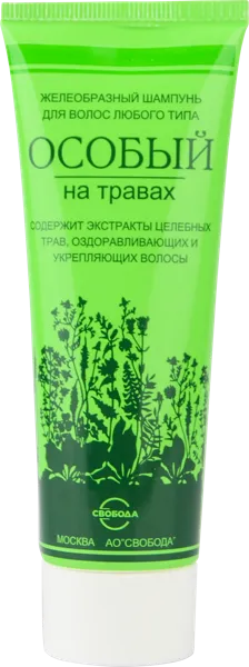 Изображение Шампунь для всех типов волос Свобода особый травы укрепляющий Свобода п/у, 76 мл