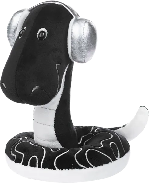 Изображение Мягкая игрушка 23 см Макси тойз змей диджей блэк Джангсу Сохо , 1 шт