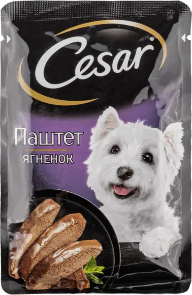 Изображение Корм для собак Цезарь паштет ягненок Марс м/у, 80 г