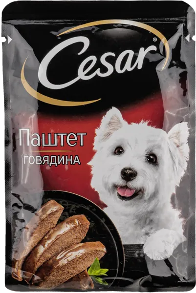 Изображение Корм для собак Цезарь паштет говядина Марс м/у, 80 г